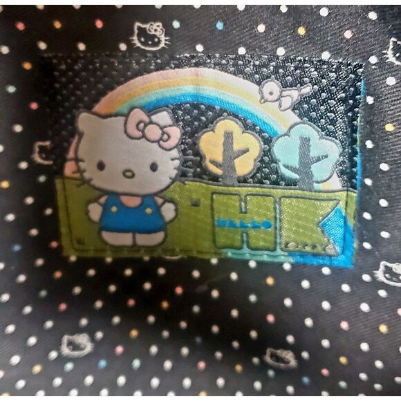 Hello Kitty Tote Bag Purse Quilted Sequins Metallic Embroidered Multiple Fabrics - Picture 11 of 11